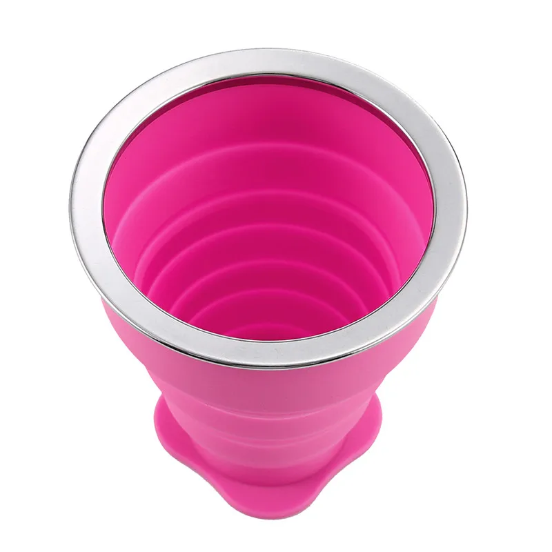 2017-Portable-Outdoor-Travel-Silicone-Folding-Cup-Foldable-Water-Cup-Bottle-200ML-Collapsible-Drinking-Mug-Bottles