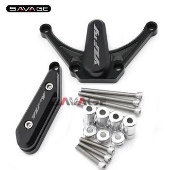 

For YAMAHA YZF-R1 2009-2014 10 11 12 13 Motorcycle Engine Case Guard Cover Frame Slider Crash Protector Black with logo YZFR1