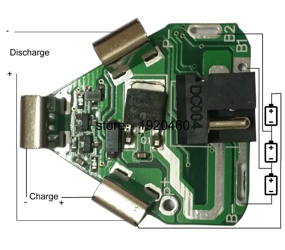 3S 25A BMS PCM PCB литий-ионная аккумуляторная плата для электрических инструментов электрическая ручная дрель-шуруповерт