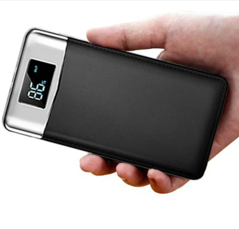 For iPhone X samsung note 8 xiaomi 18650 power bank 30000mah External Battery LCD Portable Mobile phone Charger powerbank 