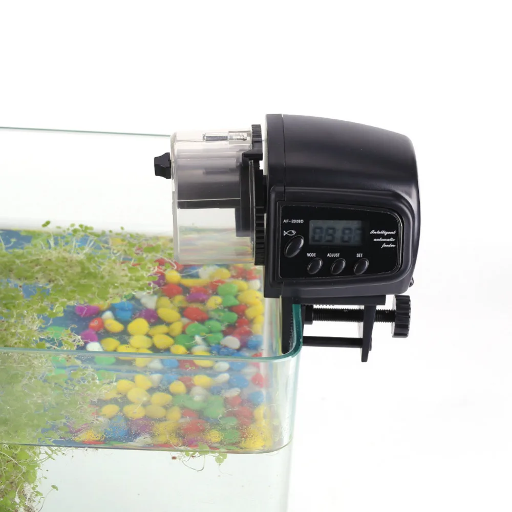 Высококачественная автоматическая кормушка для аквариума, автоматические кормушки, дозатор для кормления, ЖК-дисплей