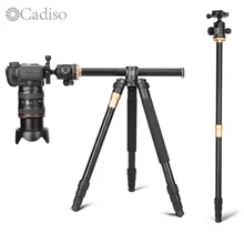 Cadiso Q999H Professional Video Camera Tripod 61 Inch Portable Compact Travel Horizontal Tripod with Ball Head for Camera