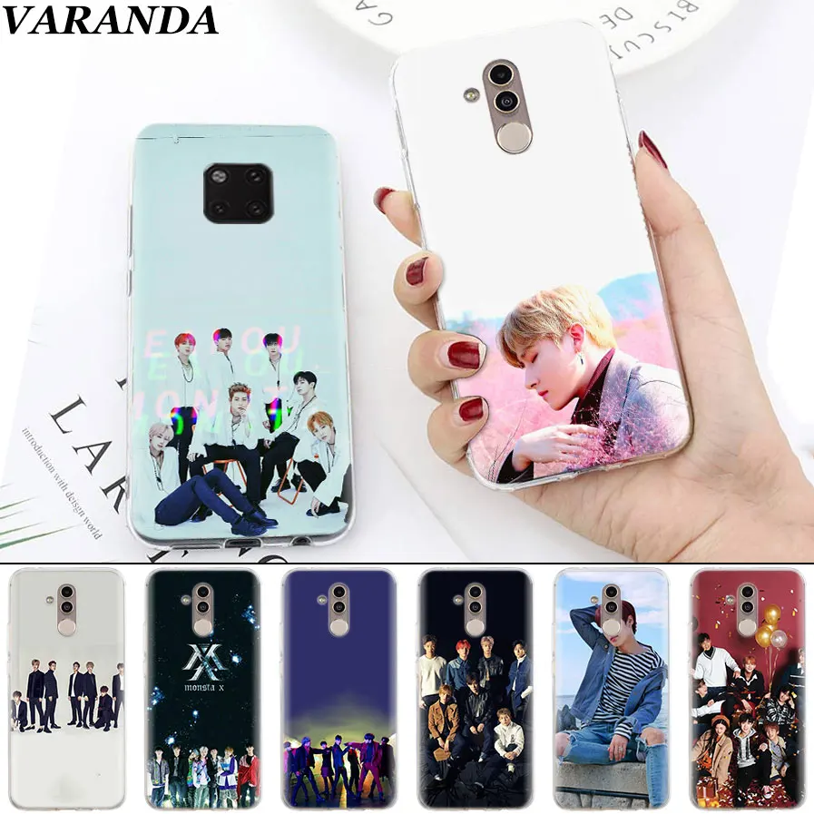 

Monsta X KPOP Boy Group Soft Cases for Huawei Mate 10 20 Pro Mate 20 Lite P20 P30 Lite P Smart Plus Case Coque