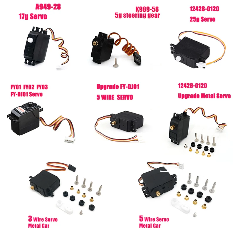 INKPOT DIY запасные части для Wltoys 12428 0120 25g Servo A959 17g K989 58 5g аксессуары A949 28 FY03 3/5|Детали и