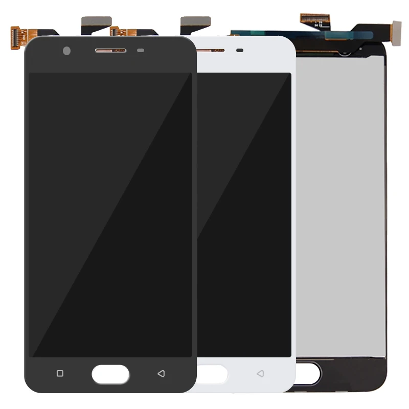 ЖК-дисплей для Oppo F3 Lite A57 Полный с кодирующий преобразователь сенсорного экрана в