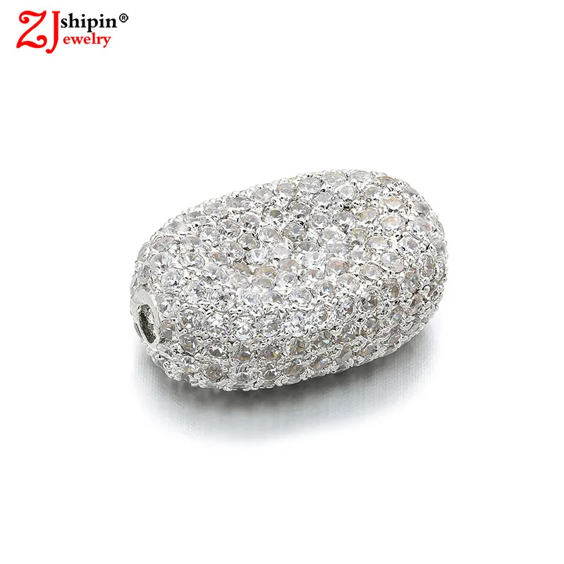 

new beads charm micro-inlaid zircon CZ jewelry accessories spacer beads suitable for handmade DIY jewelry discovery production