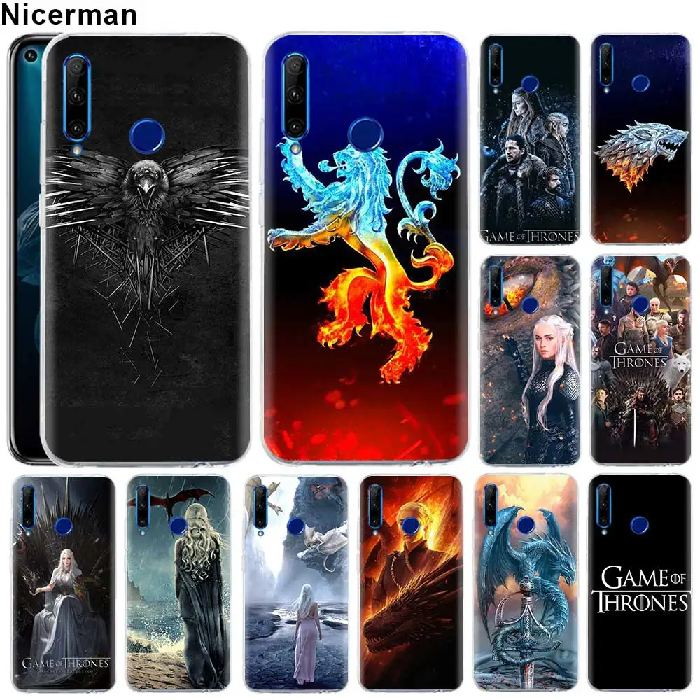 

Game of Throne 8 Phone Case for Huawei P30 P30 Pro Honor 20 Pro 10 20 Lite 8X 8S 8A 8C V20 Soft TPU Case Fundas