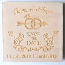 Кольца со стрелкой сохраните магнит даты, дерево сохранить дату, деревенский сохранить дату, свадебные сувениры, на заказ выгравированы сохранить дату