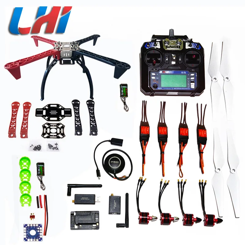 DIY LHI F450 Квадрокоптер набор APM2.8 рама Вертолет стойки APM2.6 и 6 м 7 N8M GPS бесщеточный