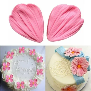 

2pcs/set Chrysanthemum Flower Petals Shape Silicone Mold Fondant Chocolate cake tools Baking Cookie Moulds Decorating Molds
