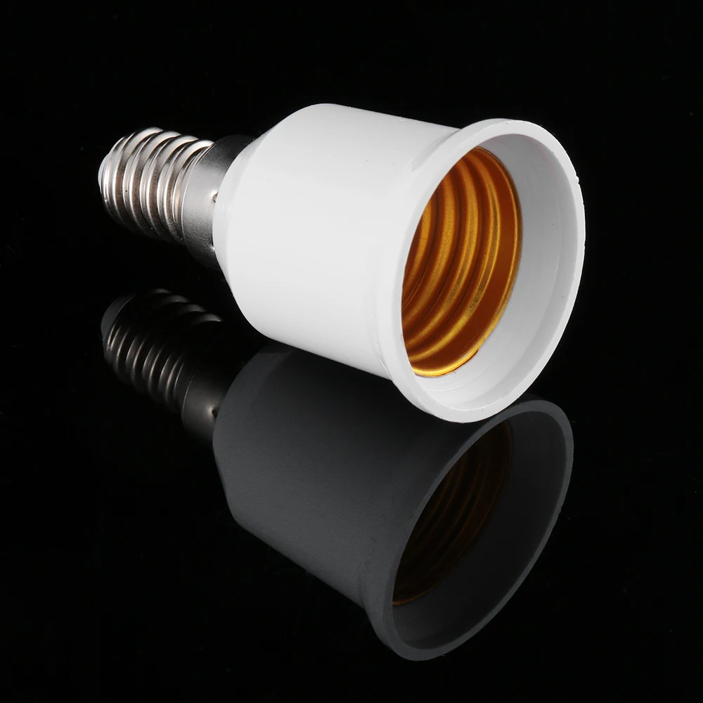 2 шт. E14 для E27 адаптер для лампового разъема с резьбовым горлом Ночной свет СИД лампа держатель адаптер оттенки лампа конвертер винтовой преобразователь