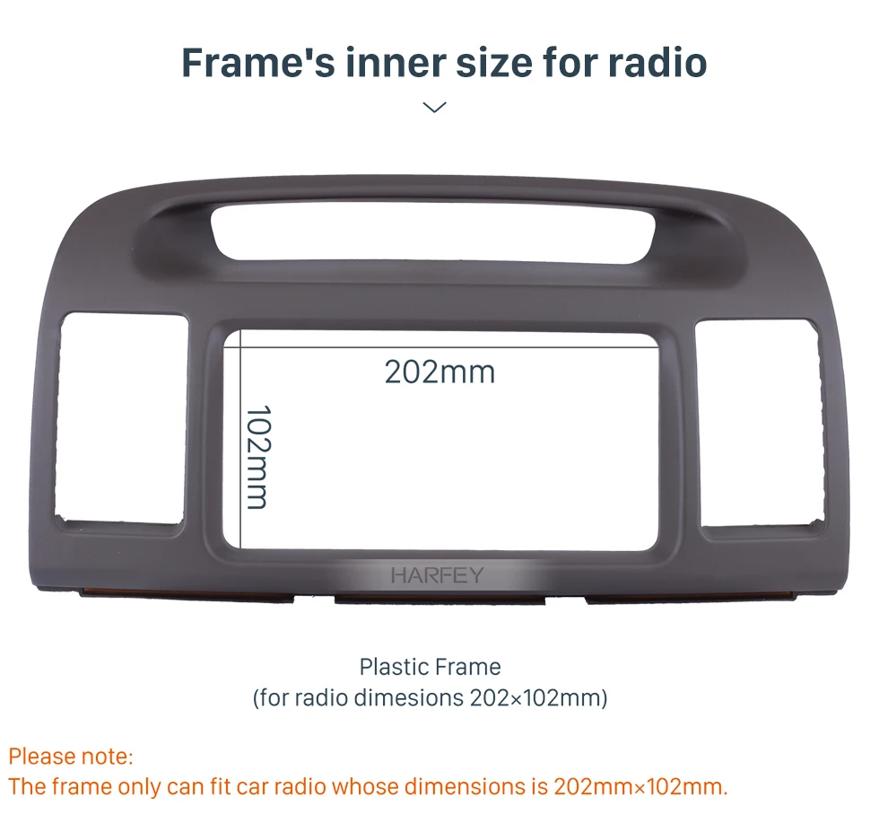 Harfey 2Din автомобильное радио рама пластины панели монтажный комплект для 2000 2001 2002 2003 TOYOTA CAMRY DVD плеер фасции в приборной панели отделка комплект крышка