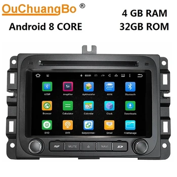 

Ouchuangbo android 8.0 car radio recorder for Dodge Ram 1500 (2014-) support gps navigation DVD player 8 core 4GB+32GB