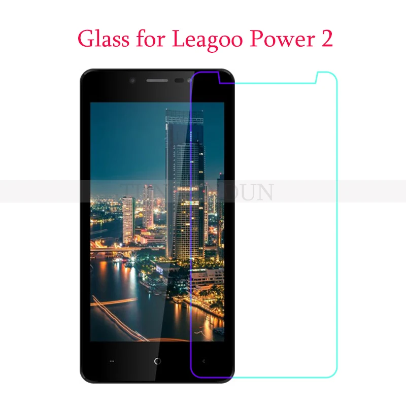 

Leagoo Power 2 Tempered Glass 9H Explosion-proof Protective Film Screen Protector Mobile Phone for Leagoo Power 2 Power2 Cover