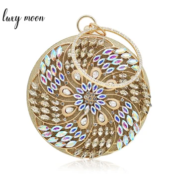

Crystal Clutch Bag Gold Silver Wedding Bridal Clutches Purse and Handbags Summer Bags for Women 2019 Luxury Brand ZD1323