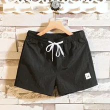 Мужские однотонные новые стильные хлопковые комбинезоны с карманами модные шорты