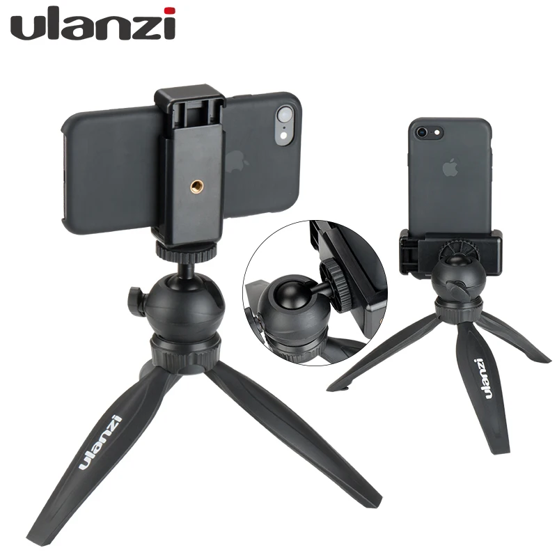 Мини Трипод для смартфона Ulanzi настольный монопод iPhone X Samsung iPad tablet Nikon Canon GoPro 6