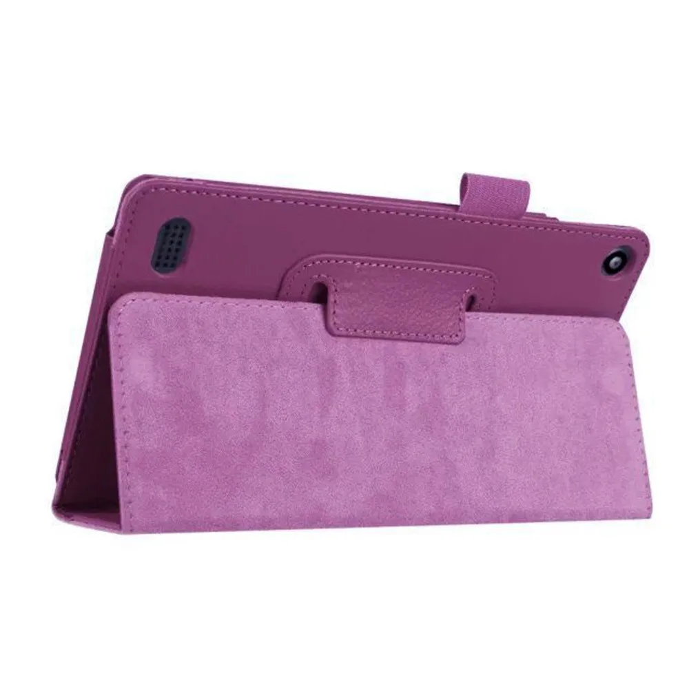 Чехол для планшета, кожаный чехол, кожаный чехол для Kindle Fire 7 - Цвет: Purple