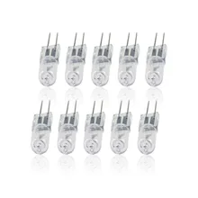 10 шт. G4 База Галогенные лампы 12 В 20 Вт ультра яркие галогенные вставленные бусины кристаллическая лампа теплый белый HQ