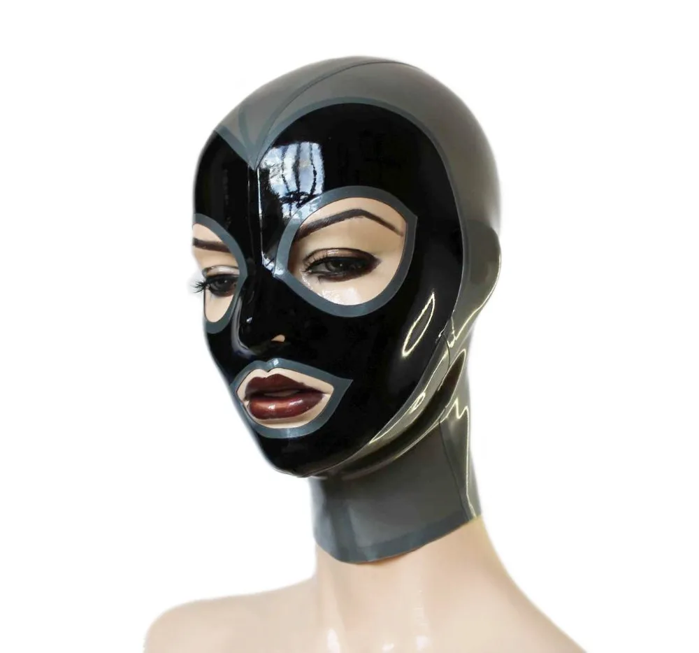 

Latex Mask Open Eyes and Mouth Rubber Unisex Club Wear Latex mask