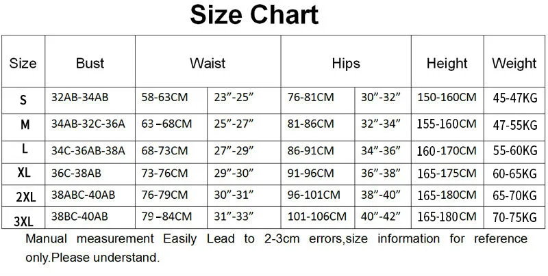 S-3XL size chart- 1