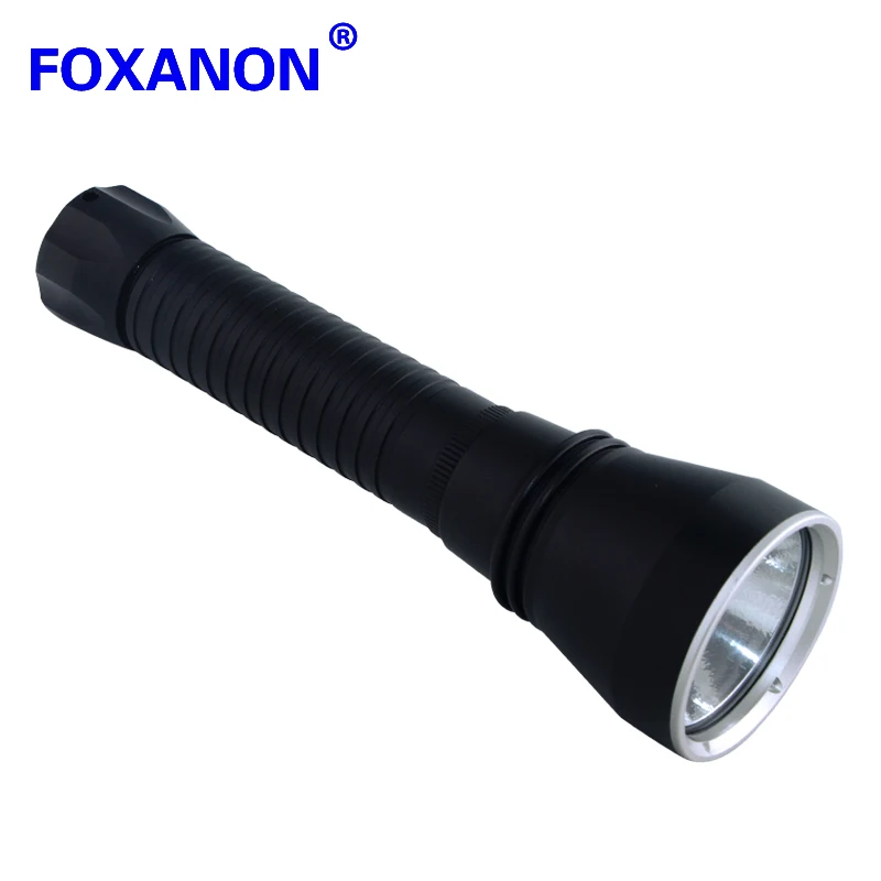 

Foxanon Portable LED Flashlight Waterproof LED Professional Dive CREE XHP70 Diving Flashlight Dimming High Power 35W 4000Lm