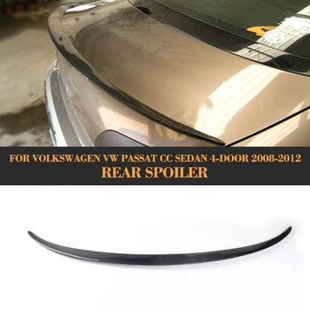 

Carbon Fiber Car Rear Trunk Spoiler Boot Lip Wing for Volkswagen VW Passat CC Sedan 4 Door 2008 - 2012 Rear Spoiler Wing Grey PU