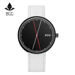 BGG Роскошные брендовые Для Мужчин's Повседневное часы кожаный Бизнес наручные часы Relogio Masculino простой Кварцевые Relogio Бизнес роскошные часы
