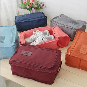 

1pc Shoes Bag Nylon Travel Storage Bag Portable Tote Clothes Shoes Pouch Waterproof Bag Home Storage Organization Dropshipping