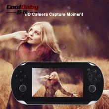 Ручной 8 ГБ игры mp5 mp3 mp4 плеер с двойной джойстик Камера FM ТВ-Out Портативный шок игровой консоли