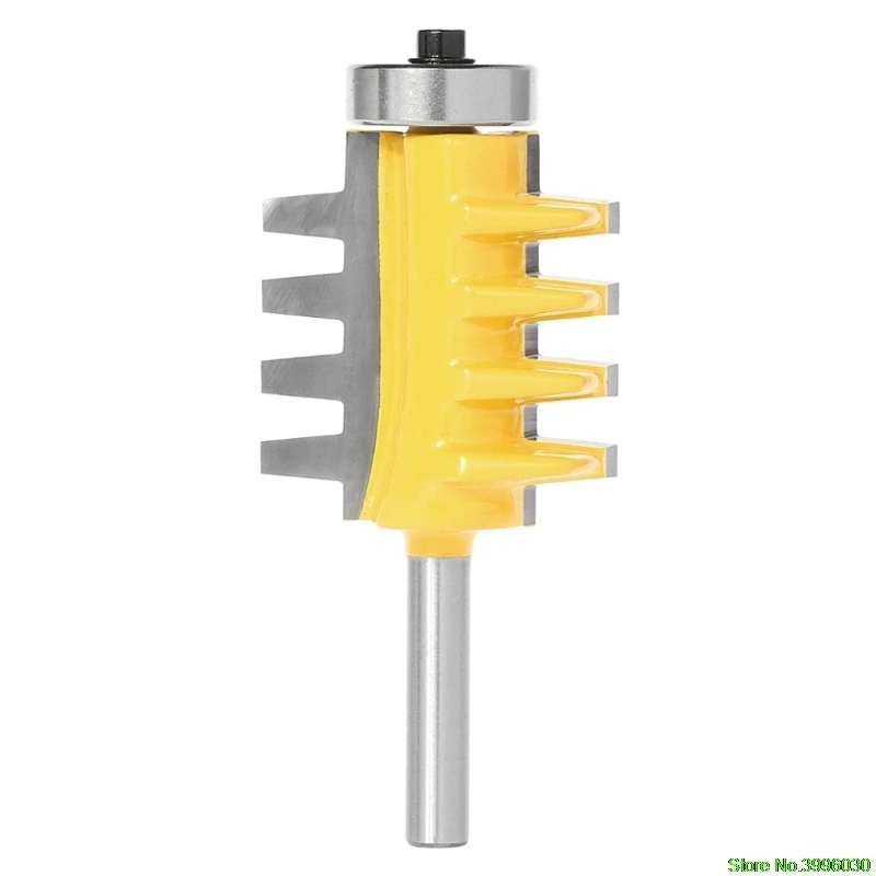 

Reversible Finger Joint Glue Router Bit 1/4'' Shank 5/16" Slot Width Woodworking Tool
