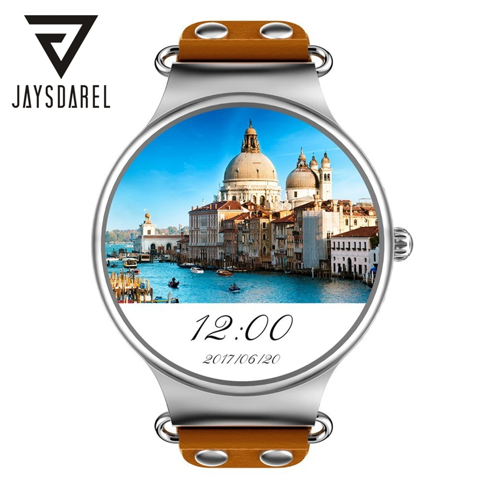 

JAYSDAREL KW98 Android 5.1 Heart Rate Monitor Smart Watch Phone 1.39 Inch AMOLED HD WiFi GPS Smart Wristwatch for Android iOS