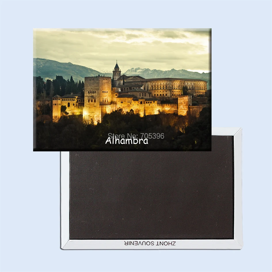 Магнит для холодильника Alhambra в Гранаде сувенирные подарки 21015 туристические