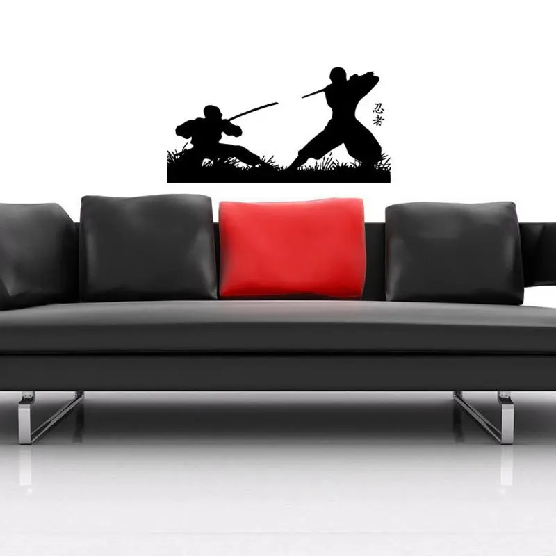 DCTAL Kendo Sticker Samurai Decal Japan Ninja Poster Vinyl Art Wall Decals Pegatina Quadro Parede Decor Mural Kendo 1002 Sticker