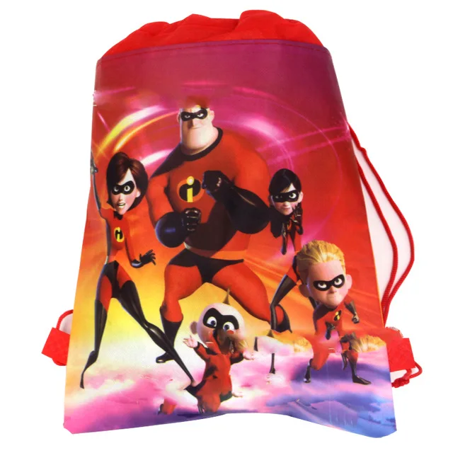 Incredibles тема mochila спрос среди детей нетканые ткани день рождения шнурок подарок