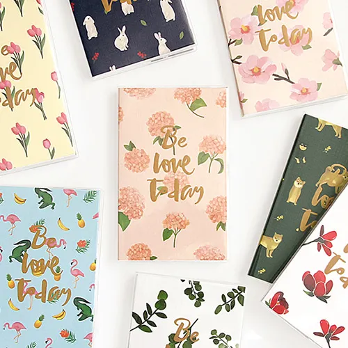 

2018 LOVABLE DIARY Portable Slim Weekly Planner 10*16cm Beautiful Floral Journal 160P Free Shipping