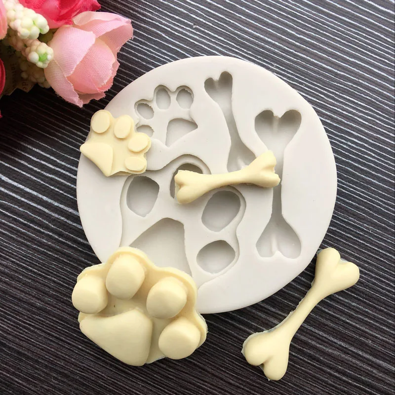 Новинка животные собака кошка лапа и рисунок украшение для торта DIY шоколад из