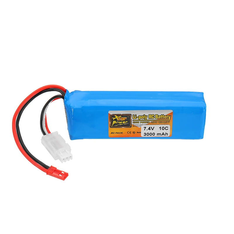 ZOP Power 7.4V 2S 3000mah 10C Lipo Battery Rechargeable For Frsky Taranis X9D Plus Transmitter Spare Parts Remote Controller