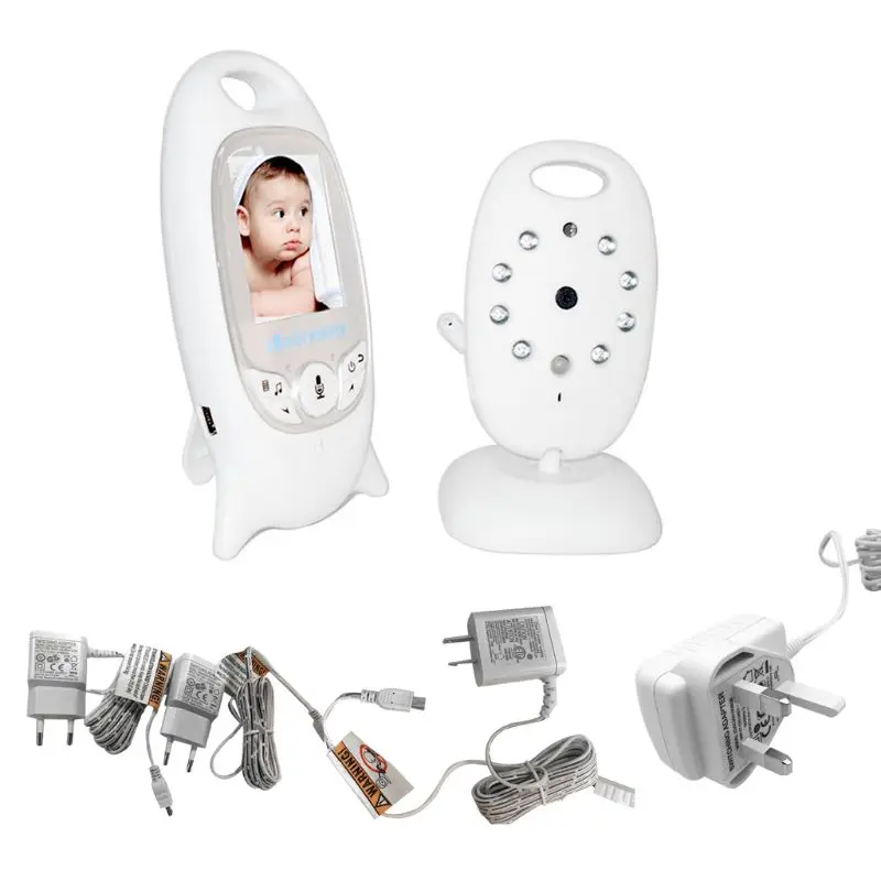 

1 set Baby Video Monitor Camera Wireless Receiver Two-way Intercom Surveillance Music Player 2" LCD Screen Night Vision
