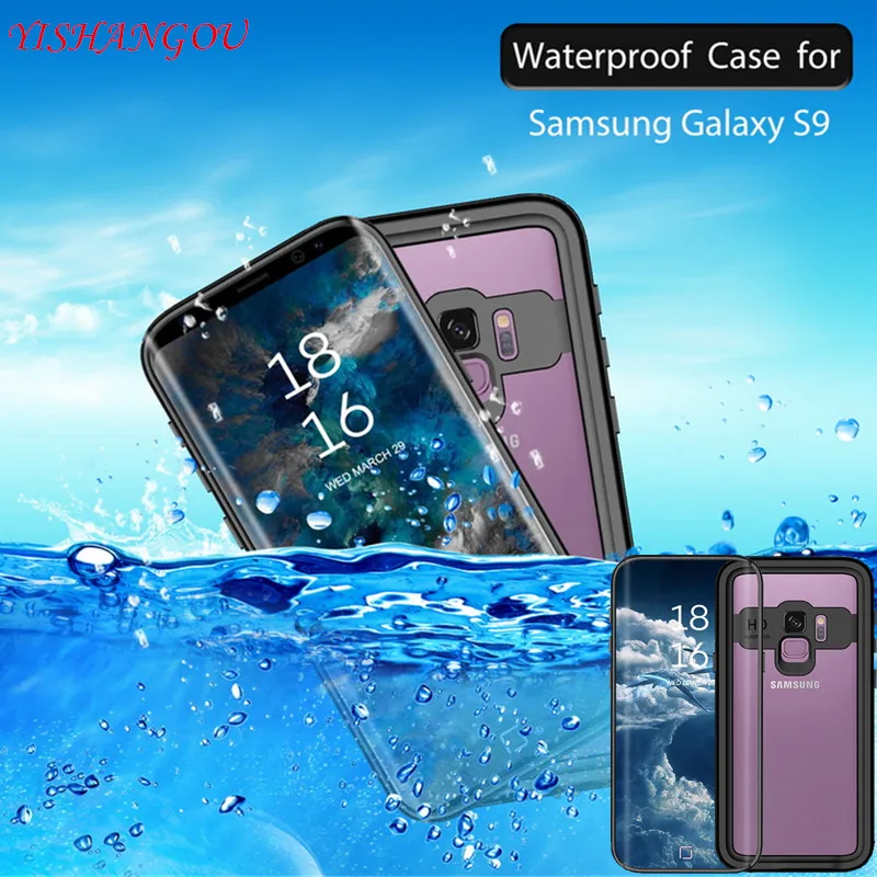 

YISHANGOU Waterproof Case For Samsung Galaxy Note 9 8 360 Full Cover Protective Dot Cover For Samsung S9 Plus With Screen Flim