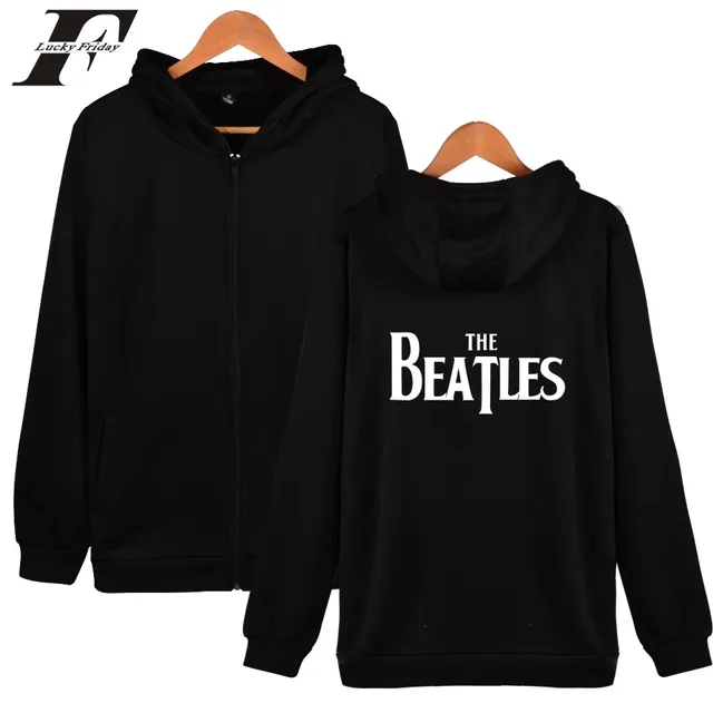 beatles zip up hooded sweatshirt