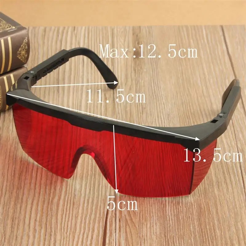 Простой дизайн сильная ударопрочность ПК материал лазерные защитные очки световые защитные очки красные черные