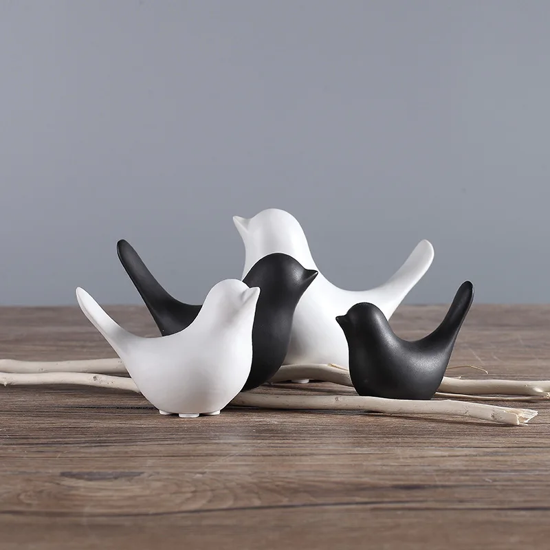 

Creative ceramic home decoration accessories modern living room TV bedroom model room bird decoration sculpture sculpture