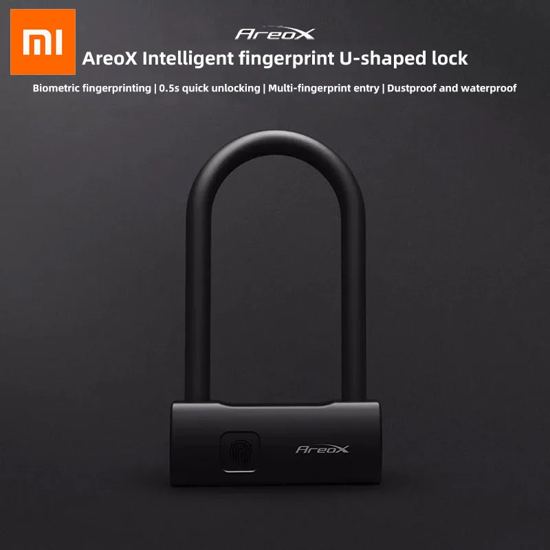 

Xiaomi AreoX U8 Smart Fingerprint U-lock Anti-theft Bicycle Motorcycle Lock Sliding Door Car Window Password Waterproof