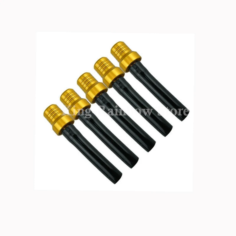 New 5pcs Golden Motorcycle GAS CAP TANK FUEL BREATHER VENT VALVE HOSE