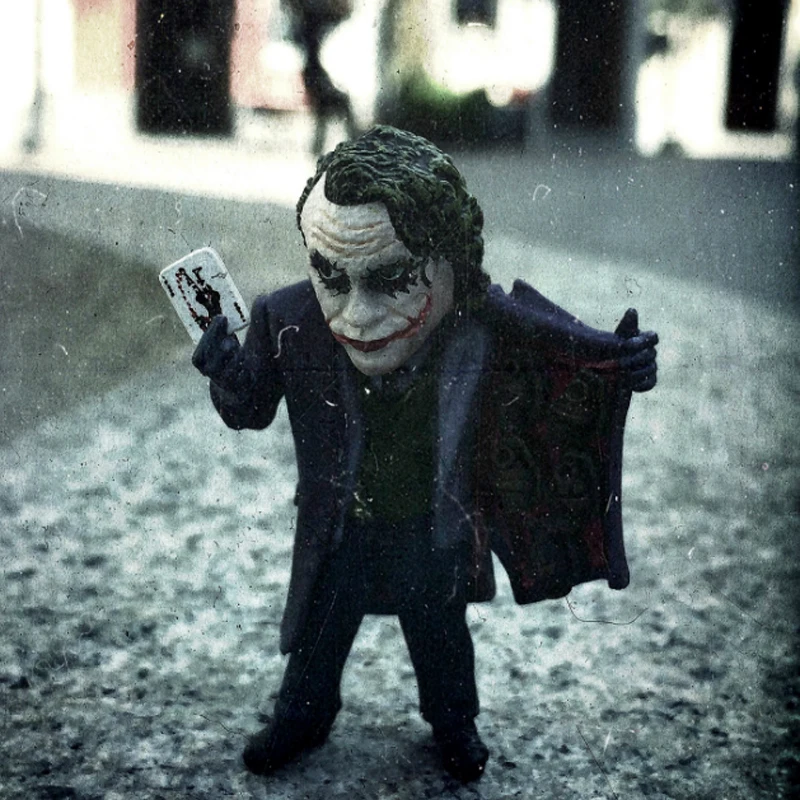 

Plastic PVC Batman Clown Q Edition Dolls Model home Decoration Authentic Child Like work Super horror Image Simulation Child Toy