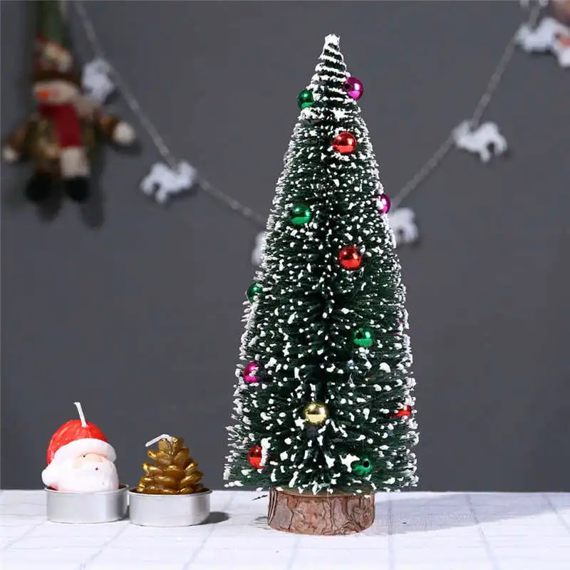 30 см/25 см/20 см/15 см Рождественская елка мини сосна с деревянной основой DIY Поделки