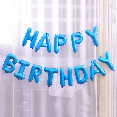 Воздушный шар из фольги FELIZ буквенный алфавит с надписью Happy Birthday|Воздушные шары и