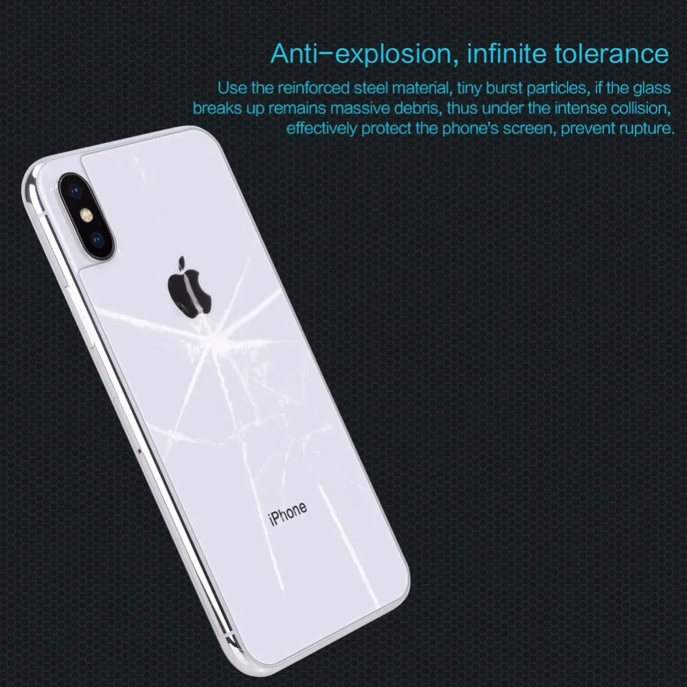 Для Apple iPhone X задняя крышка пленка NILLKIN Amazing H 0 3 мм защита для экрана из закаленного