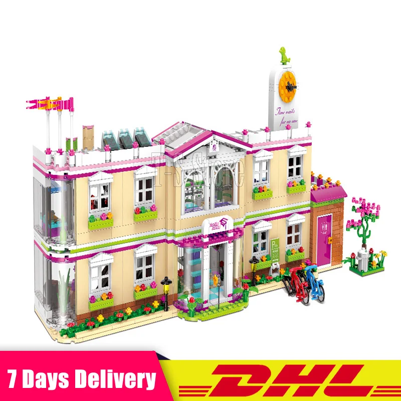 DHL XINGBAO 12001 1750 шт. серии City Girl счастливый преподавания Строительный набор строительных блоков Кирпичи Модель игрушки для детей